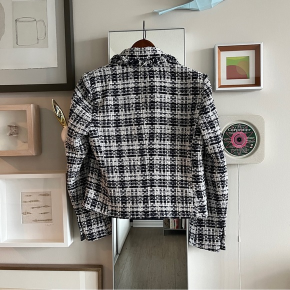 *SOLD* Zara Textured Tweed Blazer, Sz S - Picture 5 of 5